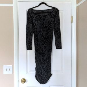 Express dress with side rouching, Large